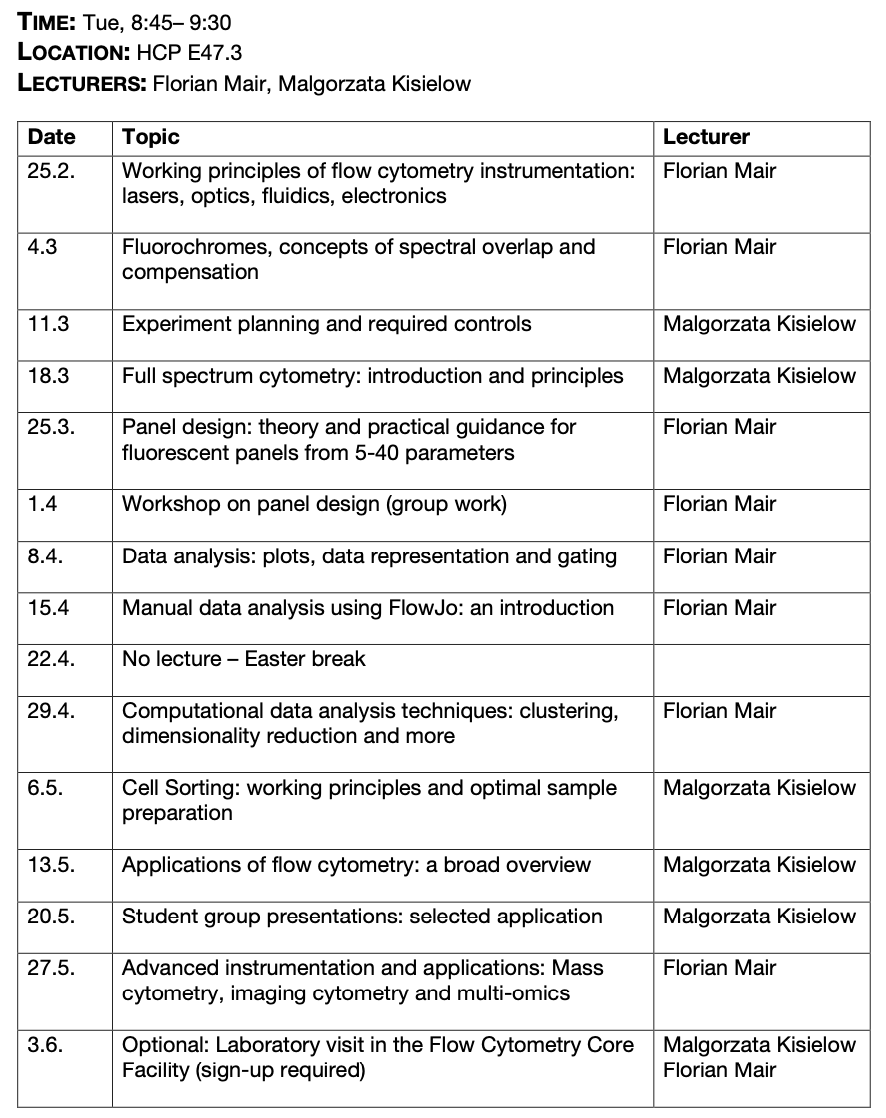 Course outline